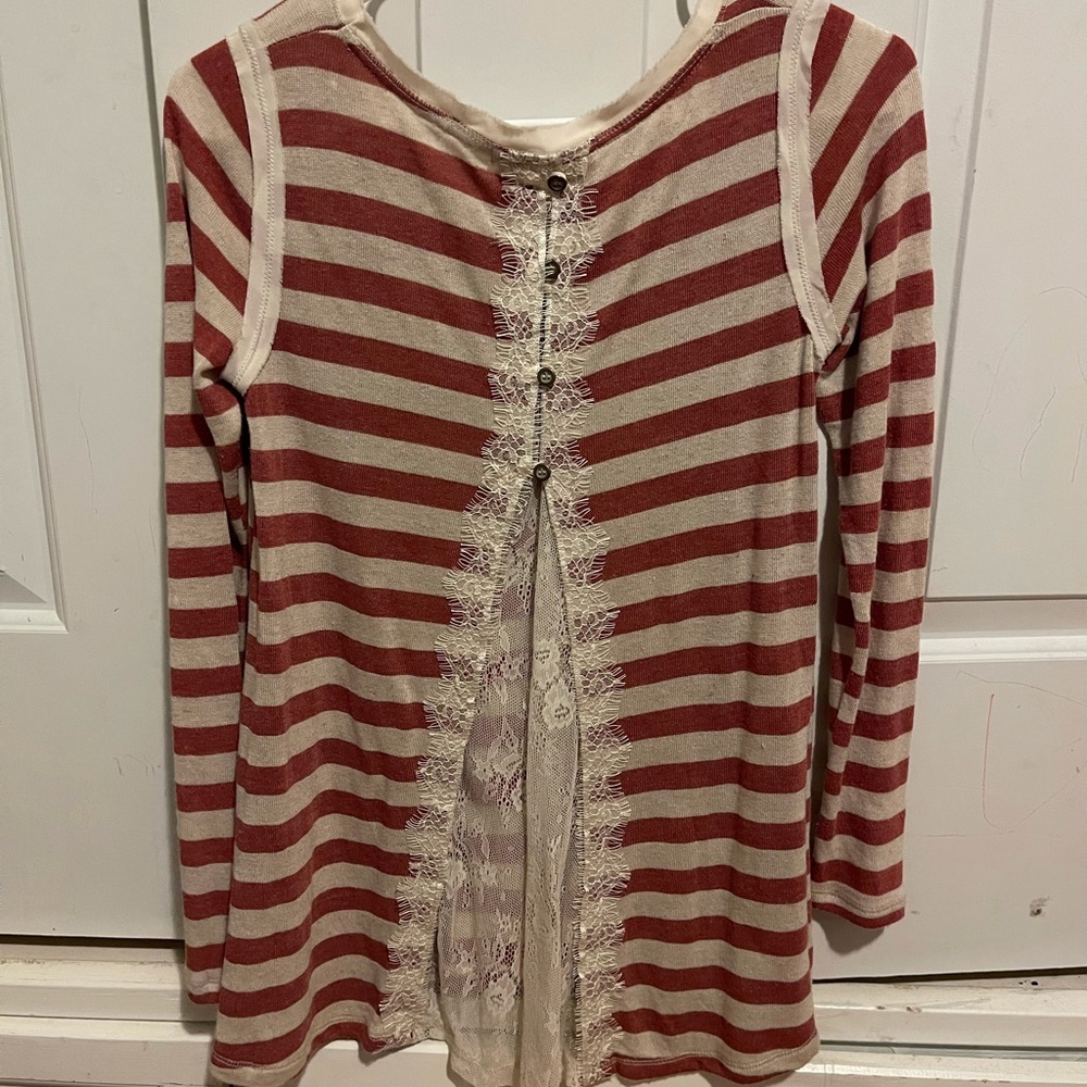 Lace Back Long Sleeve